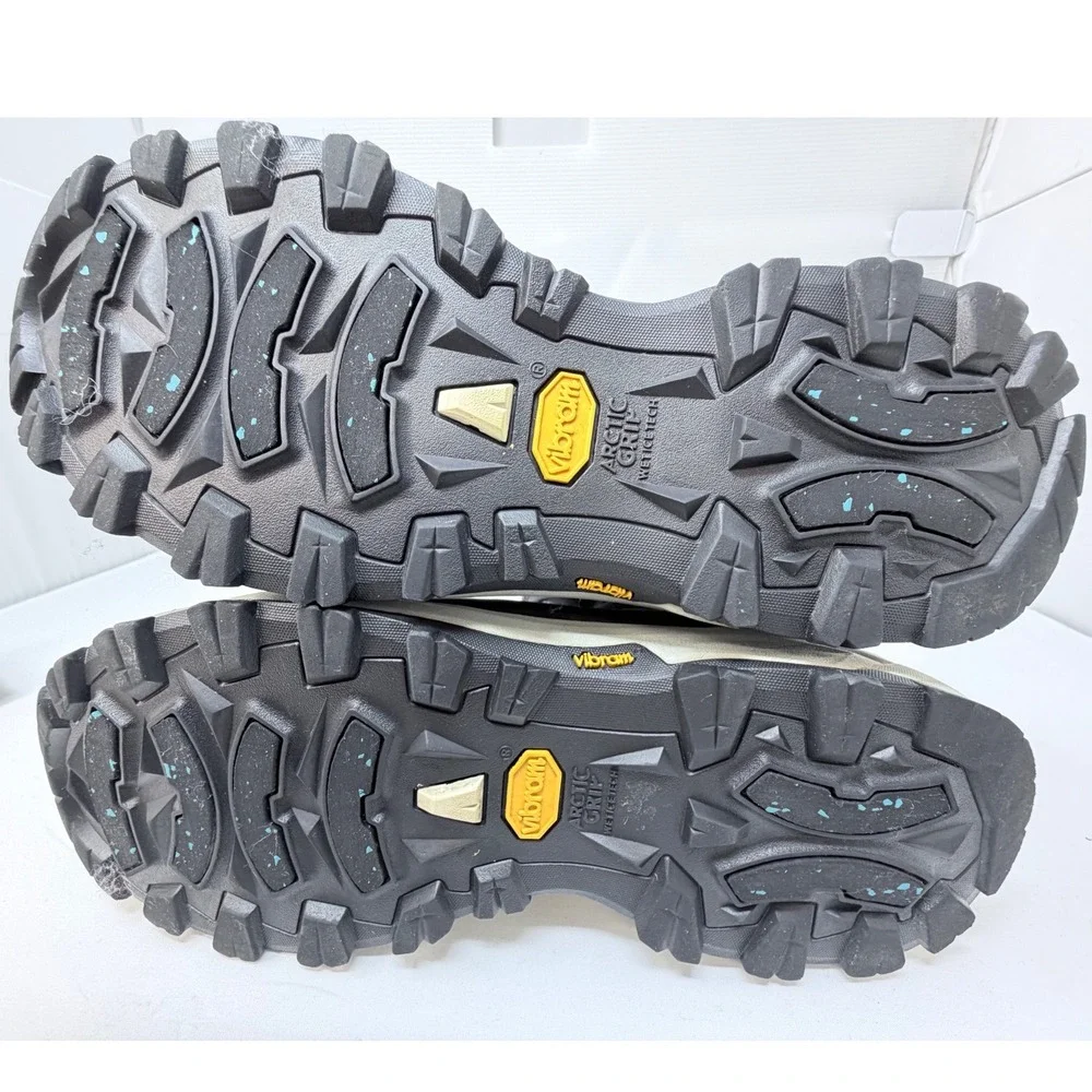 Pajar Canada Womens Gray Waterproof Winter Boots Vibram Arctic Grip Fits 8-8.5